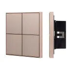 INTELLIGENT ARLIGHT Кнопочная панель KNX-304-23-IN Champagne (BUS, Frame) (IARL, IP20 Металл, 2 года)