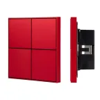INTELLIGENT ARLIGHT Кнопочная панель KNX-304-23-IN Rose Red (BUS, Frame) (IARL, IP20 Металл, 2 года) | 039668 | Arlight