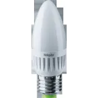 Лампа светодиодная LED 7вт E27 теплый матовая свеча