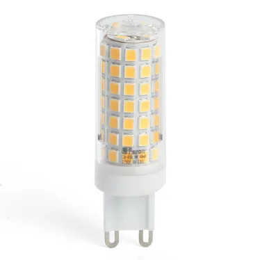 Лампа светодиодная LED 9вт 230в G9 теплый капсульная
