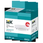 Лампа светодиодная T75 таблетка 12Вт 230В 4000К GX53 IEK