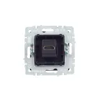 BRITE Розетка HDMI РHDMI-0-БрГ графит