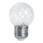 Лампа светодиодная LED 1вт Е27 строб прозрачный 2700К шар