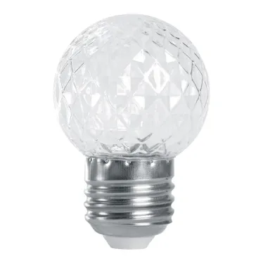 Лампа светодиодная LED 1вт Е27 строб прозрачный 2700К шар
