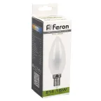 Лампа светодиодная LED 15вт Е14 белый матовая свеча FILAMENT