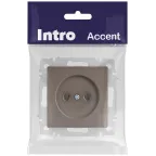 Розетка Intro Accent 6-201-08 2P, 16А-250В, IP20, СУ, бронза