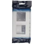 Рамка для розеток и выключателей Elegance 14-5012-01 Classic, на 2 поста, белый