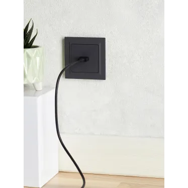 BRITE Розетка HDMI РHDMI-0-БрГ графит