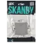 SKANDY Выключатель 2-клавишный проходной 10А SK-V05S серебряный IEK