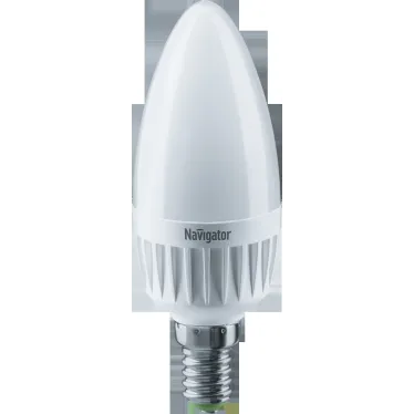 Лампа светодиодная LED 7вт E14 белый матовая свеча