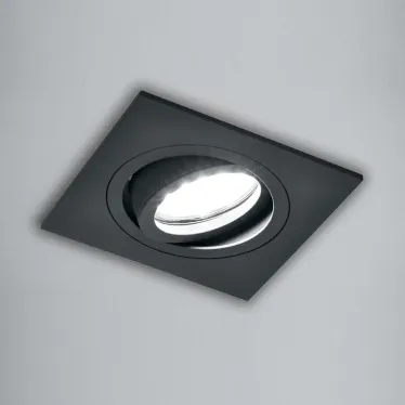 Светильник ИВО-50w G5.3 поворотный квадратный черный