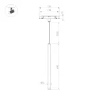 Светильник MAG-ORIENT-SPOT-HANG-L600-R12-2W Warm3000 (BK, 20 deg, 48V) (Arlight, IP20 Металл, 5 лет)