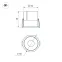 Подвес MOONLIGHT-HR-LIFT-SIDE-VR-D25-0080 Gold (Arlight, Металл)