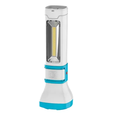 Фонарь ручной аккумуляторный 3W + 2W COB LED, аккум. 4V 1,2 Ah, 180Lm - 3 часов, 200 Lm - 6 часов