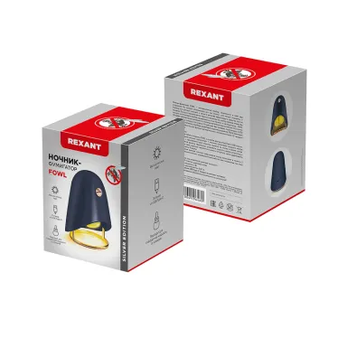 Ночник-фумигатор USB, S 30 кв м, темно-синий, REXANT