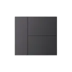 Накладка панели INTELLIGENT ARLIGHT KNX-23-3G-SUF Dark Grey (Backlightless) (IARL, IP20 металл, 2 года)