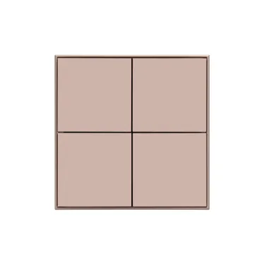 INTELLIGENT ARLIGHT Кнопочная панель KNX-304-23-IN Champagne (BUS, Frame) (IARL, IP20 Металл, 2 года)