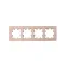 BRITE Рамка 4 поста РУ-4-2-Бр стекло дым. RE IEK