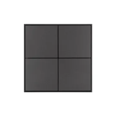 INTELLIGENT ARLIGHT Кнопочная панель KNX-304-23-IN Black (BUS, Frame) (IARL, IP20 Металл, 2 года)