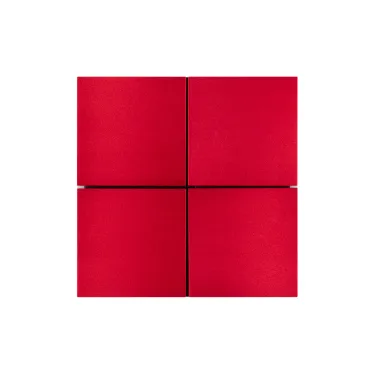 INTELLIGENT ARLIGHT Кнопочная панель KNX-304-23-IN Rose Red (BUS, Frameless) (IARL, IP20 Металл, 2 года)