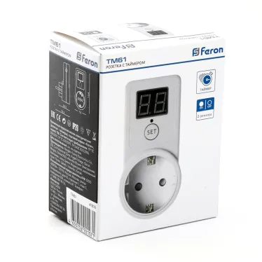 Розетка с таймером обратного отсчета 2300W/10A 230V,