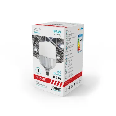 Лампа светодиодная LED 95 Вт 8800 лм 4100К цилиндр Т160 нейтральный E40 AC 220В PROMO Elementary Gauss