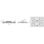 Светодиодный светильник Diora Unit2 Glass PRO 270/42000 Д прозрачный 3K консоль
