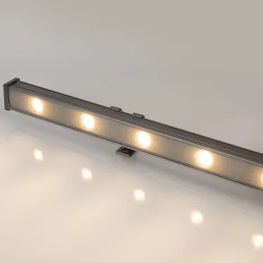 Прожектор светодиодный линейный AR-LINE-1000-12W Warm3000 (GR, 30 deg, 230V) (ARL, IP65 металл, 3 года)
