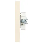 Розетка Intro Accent 6-204-02 2х2P, 16А-250В, IP20, СУ, AL/CU, слоновая кость