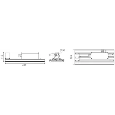 Светильник светодиодный Светильник Unit Ex 110/11000 Ш 4K консоль