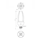 Светодиодный светильник Diora Corn GP 25/3800 E27 3800лм 25Вт 3000K 0.8PF 80Ra Кпбольше2