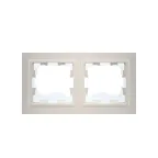 BRITE Рамка 2 поста IP44 РУ-2-БрЖ-44 жемчуг