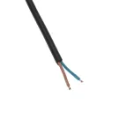 Шнур питания для уличных гирлянд без вилки 3А цвет провода черный IP65