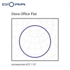 Светодиодный светильник Diora Office Flat 40/4300 opal 4300лм 40Вт 4000K IP40 0.95PF 80Ra Кп1