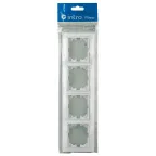 Рамка на 4 поста гор., СУ, Plano, белый, 1-504-01