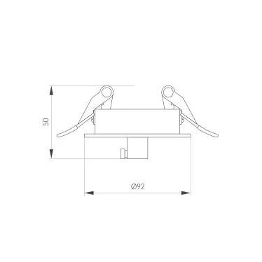 Чаша потолочная встраиваемая SPX-CANOPY-R90-C4 (BK) (Arlight, Металл)