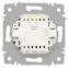 Выключатель Intro Accent 6-106-02 тройной, 10А-250В, IP20, СУ, AL/CU, сл.кость