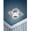 Светильник декор стекло квадрат MR16,12V/220V, 50W, хром/зеркальный DK8 CH/WH