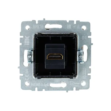 BRITE Розетка HDMI РHDMI-0-БрБ белый