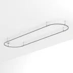 Трек ART-APRIORI-OVAL-ROD-200-4000x1000 (TN) (ARL, IP20 металл, 3 года)