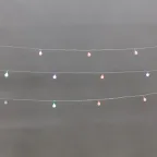                  Гирлянда светодиодная Шарики 5м 20LED IP20 прозрачный провод свечение мульти RG/RB контроллер 8 режимов 230В
               