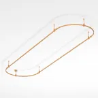                  Трек ART-APRIORI-OVAL-ROD-200-3000x1000 (GD) (ARL, IP20 металл, 3 года)
               