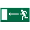 LE7624 Направление к эвакуационному выходу налево NOTE
