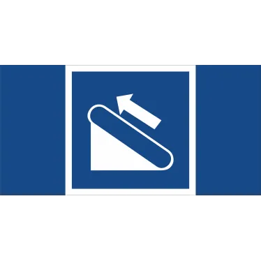 Знак безопасности BL-4020.D04''Эскалатор (подъёмник)''