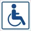 Знак безопасности NPU-2424.D01''Символ доступ. для инвалидов''