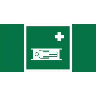 Знак безопасности BL-3015B.EC02''Средства выноса (эвакуации) пораженных''