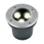 ULU-B10A-3W/2700K IP67 GREY Светильник светодиодный уличный. Архитектурный встраиваемый. Теплый белый свет (2700К). Корпус серый. TM .
