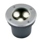 ULU-B10A-3W/2700K IP67 GREY Светильник светодиодный уличный. Архитектурный встраиваемый. Теплый белый свет (2700К). Корпус серый. TM .