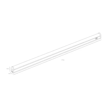 Светильник светодиодный линейный LLED-02-16W-4000-MS-W с датчиком движения (25/450)