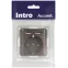 Розетка Intro Accent 6-410-08 , P+E Schuko со шторками, 16А-250В + 2хUSB, IP20, СУ, бронза